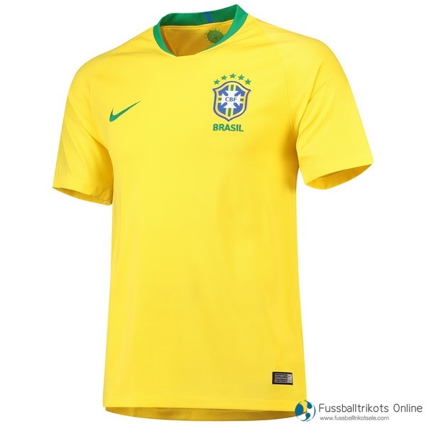 Brasilien Trikot Heim 2018 Gelb Fussballtrikots Günstig